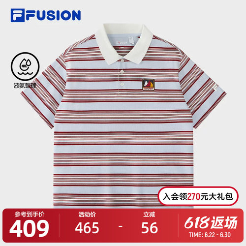 FILAFUSION斐乐男子短袖POLO