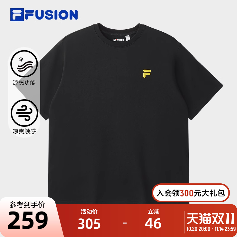 FILAFUSION斐乐中性针织短袖衫