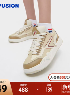 FILA FUSION斐乐潮牌NOLLIE专业滑板鞋女2024春新款豚跃鞋运动鞋