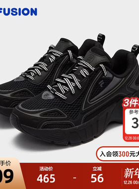 FILA FUSION斐乐潮牌女鞋CRED跑步鞋2024秋季新款复古潮流休闲鞋