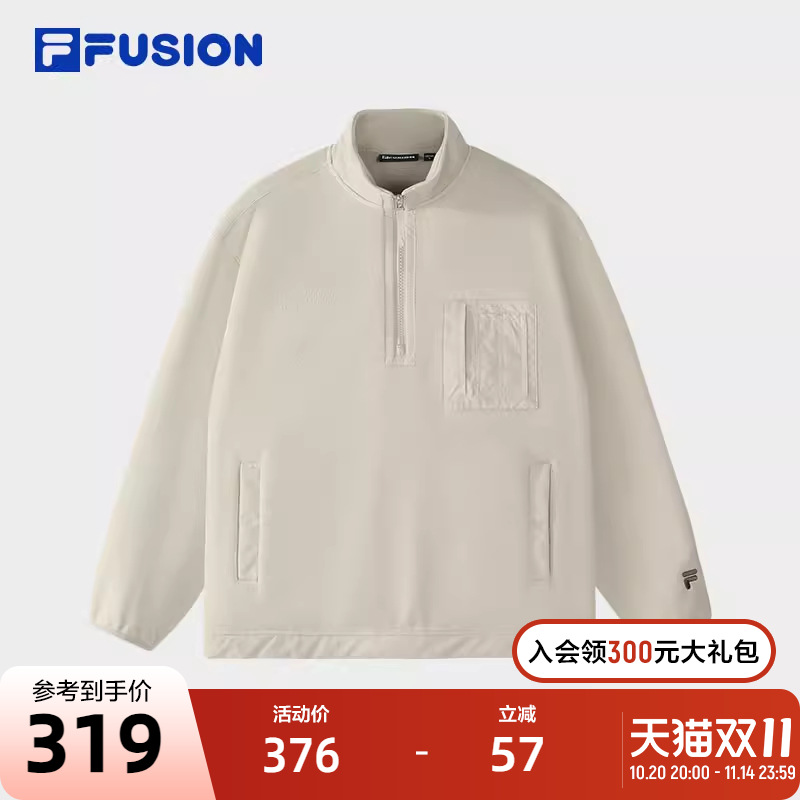 FILAFUSION斐乐男针织长袖上衣