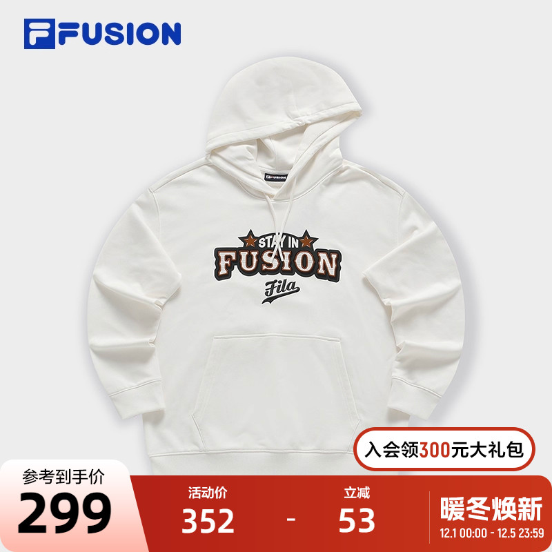 FILAFUSION斐乐男针织连帽上衣