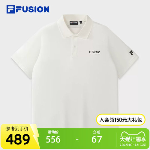 FILAFUSION斐乐潮牌短袖POLO