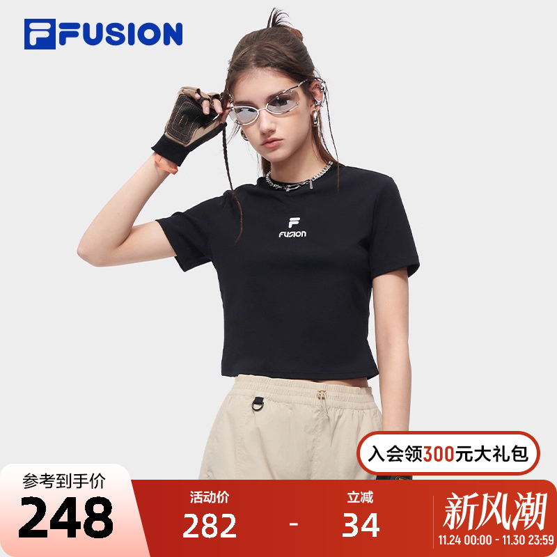 FILAFUSION斐乐女子短袖T