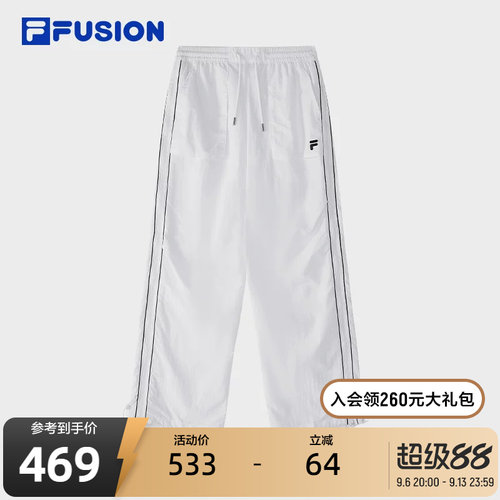 FILAFUSION斐乐梭织长裤女子