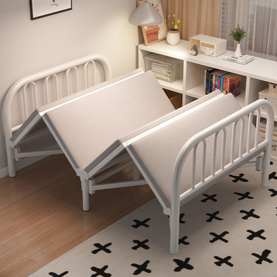高端折叠床不占地方的床单人床简易双人床1米2家用午休小床成人宿