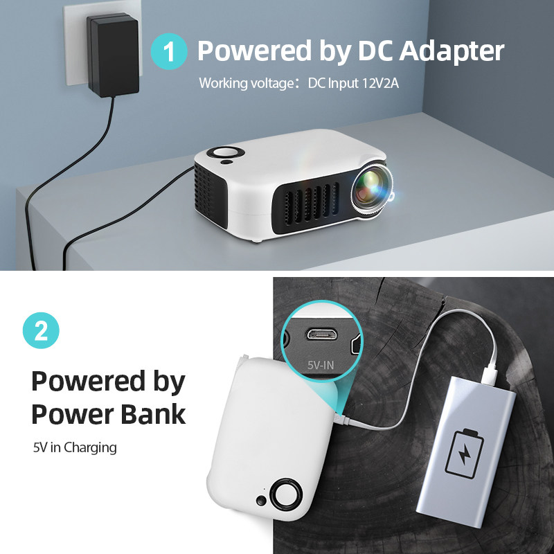 A2000 MINI PROJETOR PORTATIL HOME THEATER PROJECTOR BEAMER 3