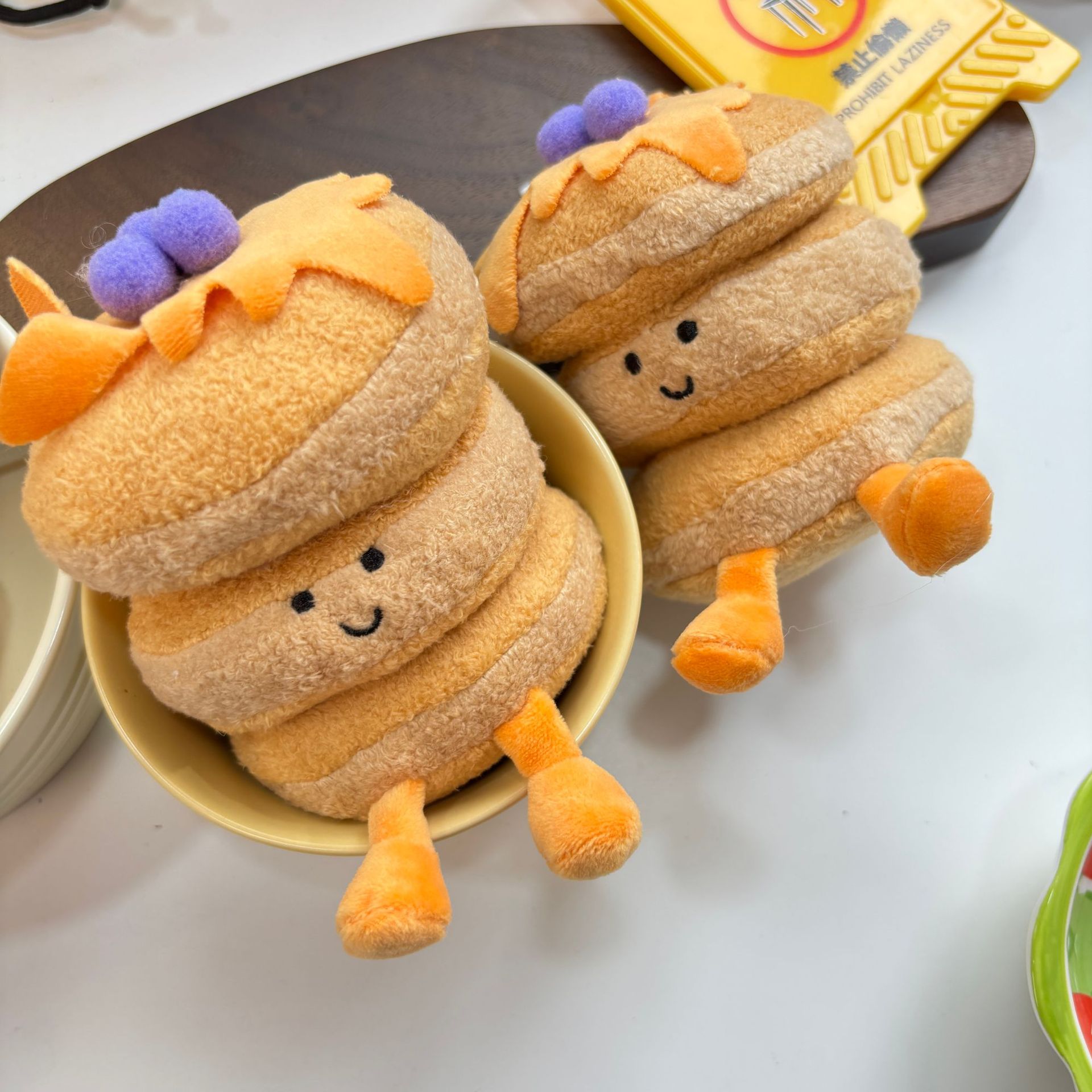 可爱毛绒公仔松饼华夫饼毛绒玩偶公仔毛绒玩具批货游戏城娃娃机