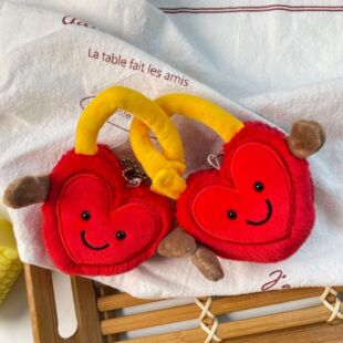 新品可爱同心锁爱心锁公仔玩偶毛绒玩具情人礼物玩偶爱心同心锁