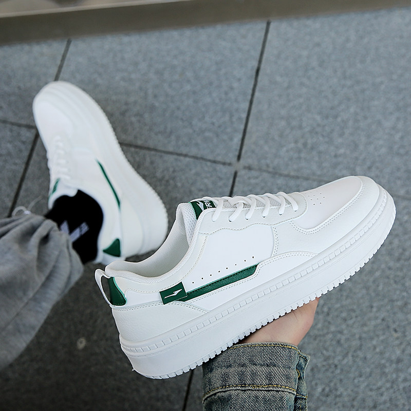 鸿星官网男鞋新款2023夏新款小白鞋潮鞋百搭休闲鞋宠物鞋透气板鞋