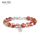 AWNL瑞典M陨石星月坠火锦鲤水晶女士手链小众轻奢新年礼物送女友