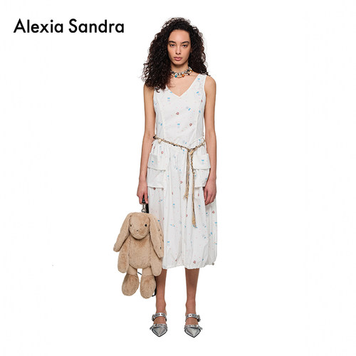 AlexiaSandra小兔当家无袖连衣裙