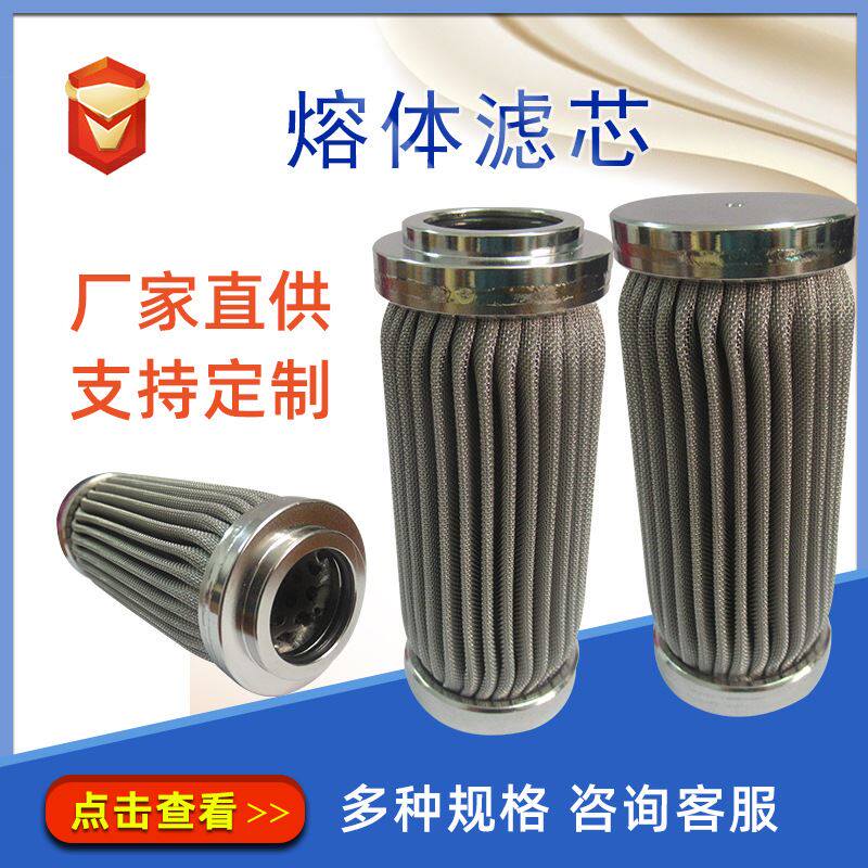 304不锈钢折叠过滤器 聚酯材料化纤纺丝机熔体过滤芯50um