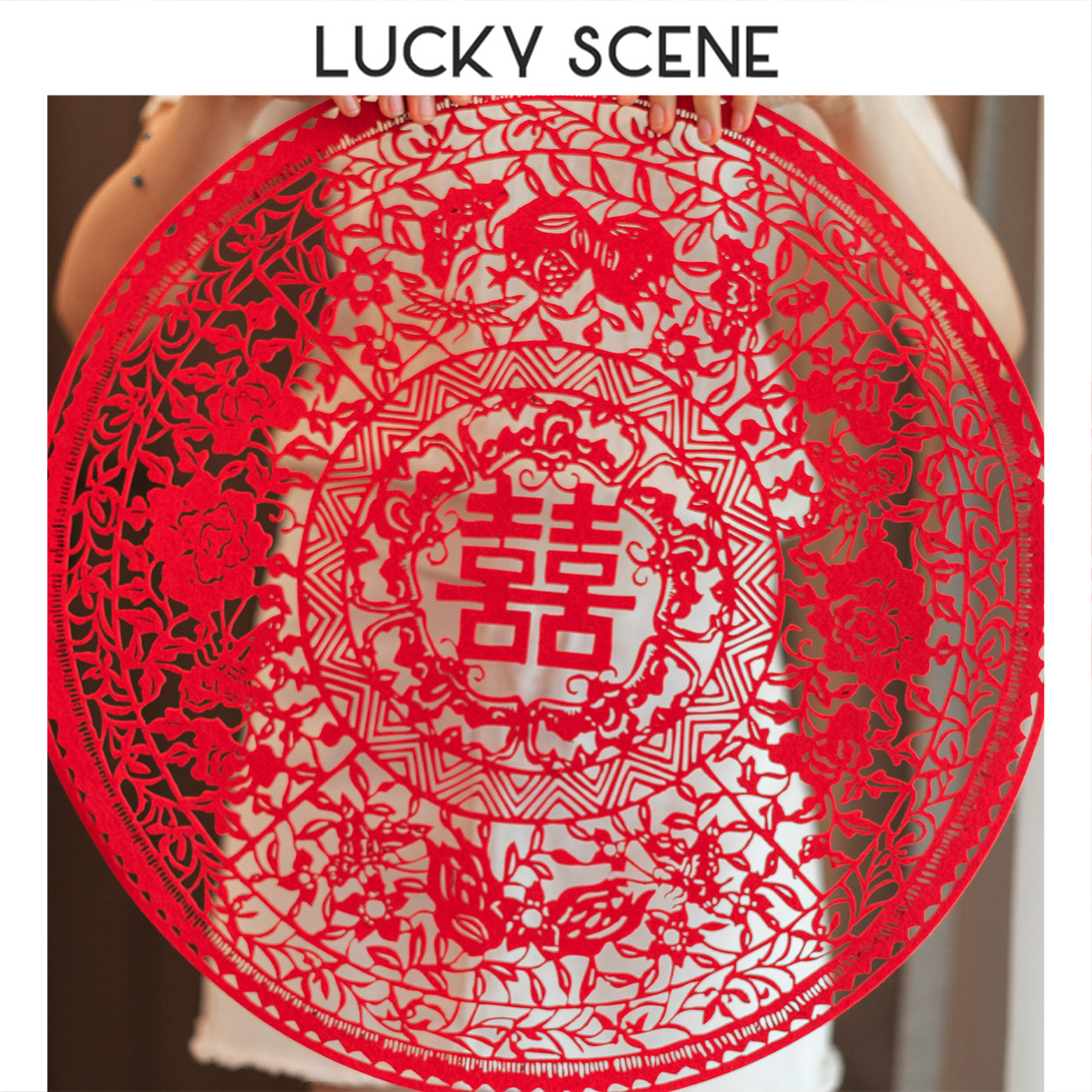 恋恋喜日婚礼剪纸喜庆喜字结婚用品婚房装饰婚庆门贴窗花喜字贴