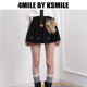 秋冬新款 闪钻瑞狮小香A字百褶裙 KSMILE 年货狂欢季 4MILE