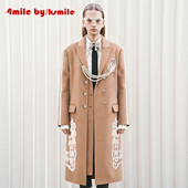 重工双排扣羊毛长款 保暖静奢大衣 KSMILE 年货狂欢季 4MILE