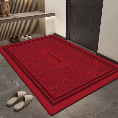 红色喜庆入户门地垫家用
