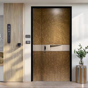 防盗门入户门子母门进户门轻奢风2025新款甲级门别墅大门上门安装