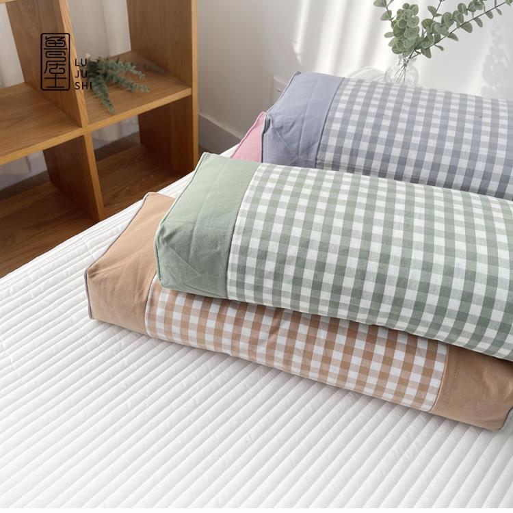 「鲁居士」老粗布荞麦壳颈椎枕32精梳保健护颈枕头可拆洗方枕