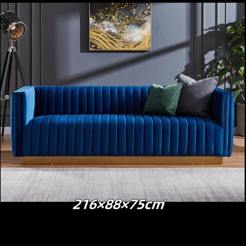 法式韩式棉麻泰迪绒布艺三人直排沙发客厅中古高背功能位展厅样品