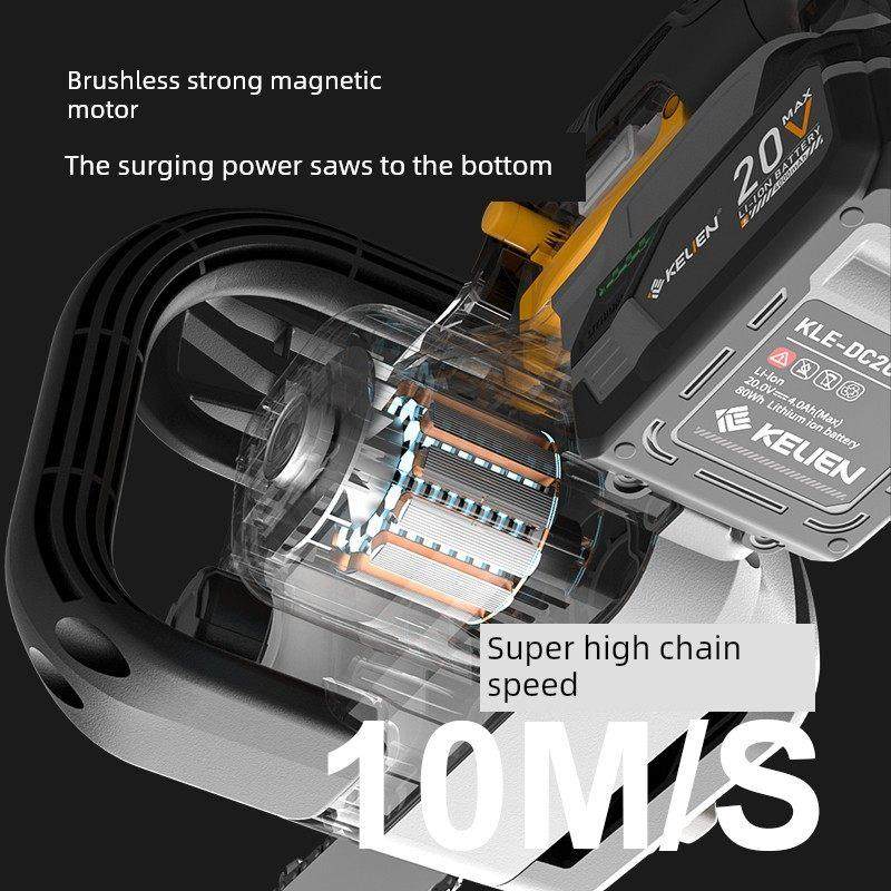 无刷锂电锯大功率家用电锯手持式可充电式新型电动炼锯户外农用锯,五金/工具,电链锯,淘宝优惠券,粉丝福利购,淘宝优惠卷