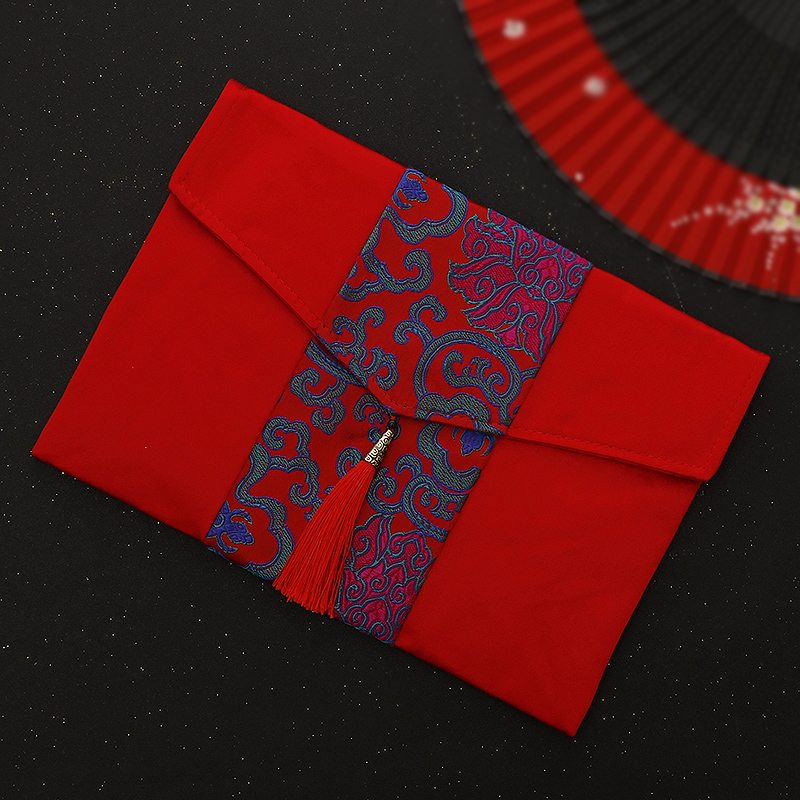 万元红包结婚利是封婚礼用改口红包创意大号布艺红包袋6万礼金袋