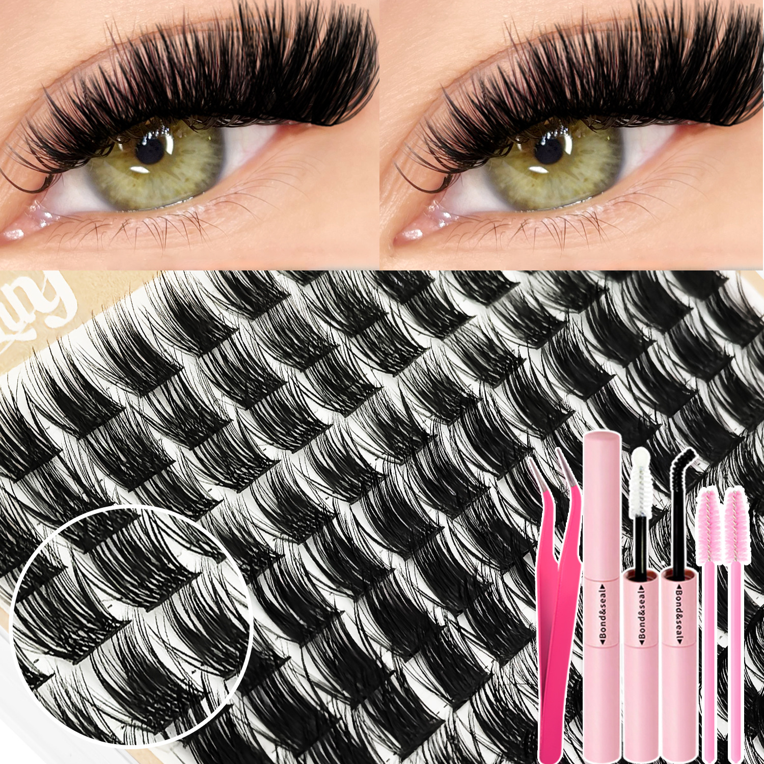 【可代发】TEMU/希音热销跨境睫毛假睫毛浓密百搭卷翘眼睫毛批发