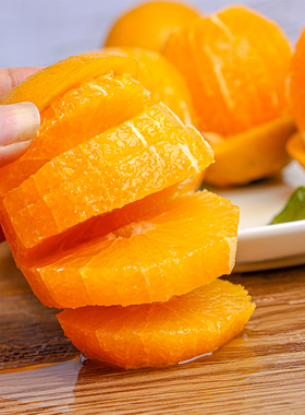 【芭芭农场】纽荷尔脐橙8.5斤70mm 酸甜可口 花皮为正常