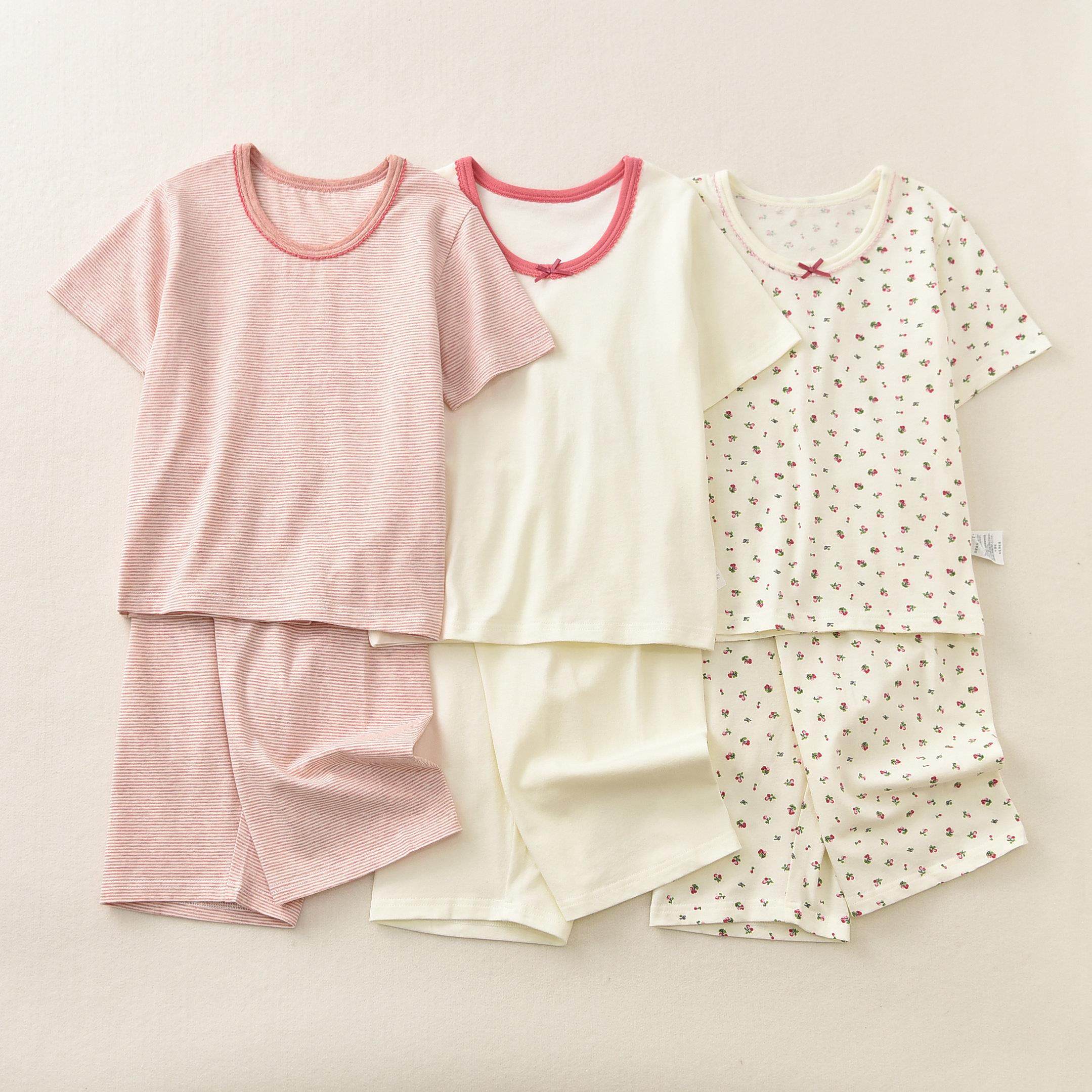 女童套装日系短袖纯棉100%五分裤夏季休闲 舒适圆领睡衣家居服透,童装/婴儿装/亲子装,家居服套装,淘宝优惠券,粉丝福利购,淘宝优惠卷