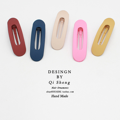 鸭嘴夹亚克力韩系简约多色磨砂