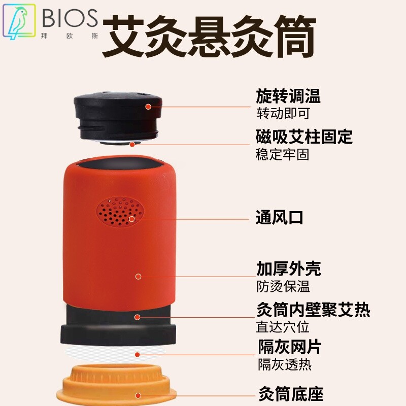 艾灸磁吸私密灸女性艾柱妇科私护铁帽艾灸柱美容院导管养生套盒
