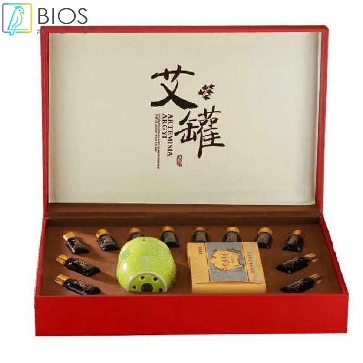 艾灸罐套盒肩颈精油艾罐颈椎胸部按摩精油温灸罐套盒