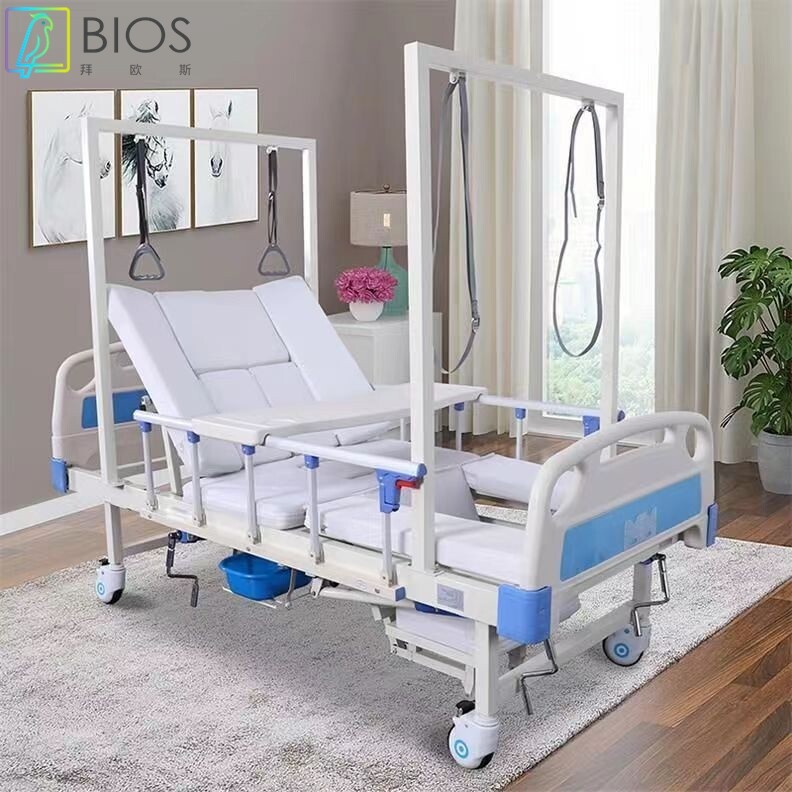医用骨科牵引床翻身老人瘫痪病人护理床家用多功能医院病床带便孔