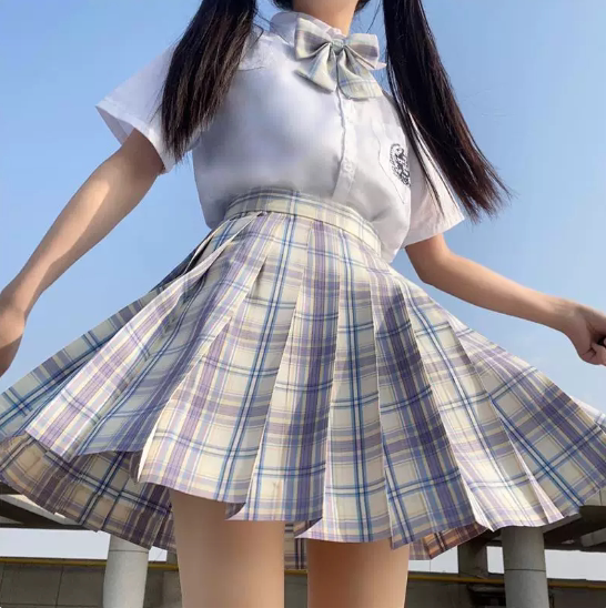 初田町星野JK制服裙日系女正版衬衫格裙套装裙子