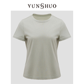 T恤 YUNSHUO 休闲日常简约显瘦短袖 百搭时尚 325183 2024夏季