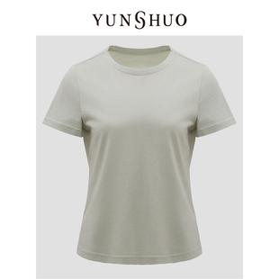 T恤 YUNSHUO 休闲日常简约显瘦短袖 百搭时尚 325183 2024夏季