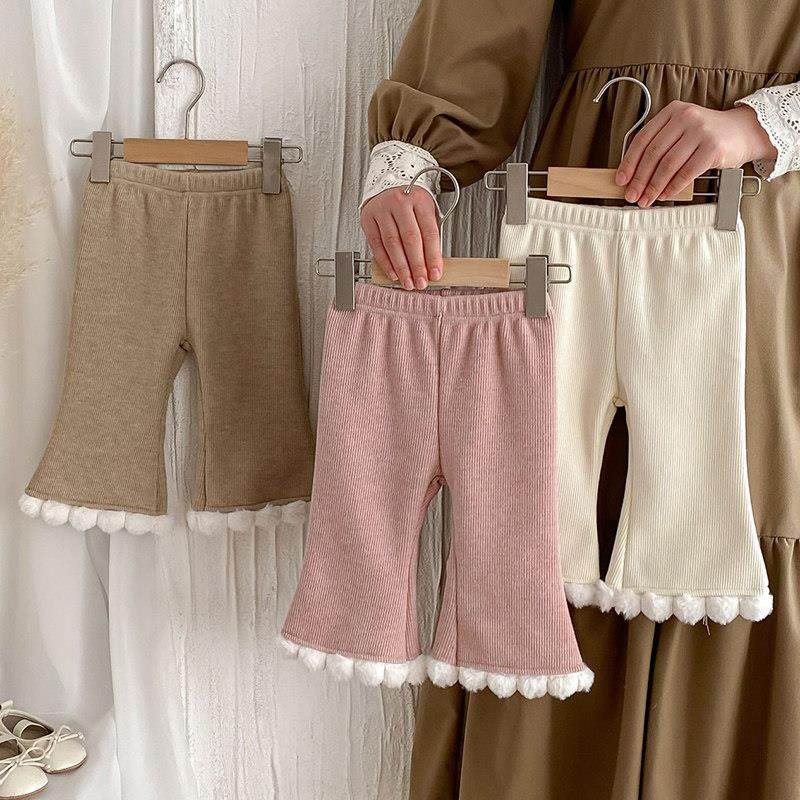 婴儿裤子秋冬装加绒喇叭裤洋气时髦保暖休闲百搭纯色韩版宝宝长裤,童装/婴儿装/亲子装,裤子,淘宝优惠券,粉丝福利购,淘宝优惠卷