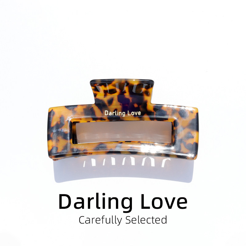 DarlingLove花纹醋酸方形抓夹