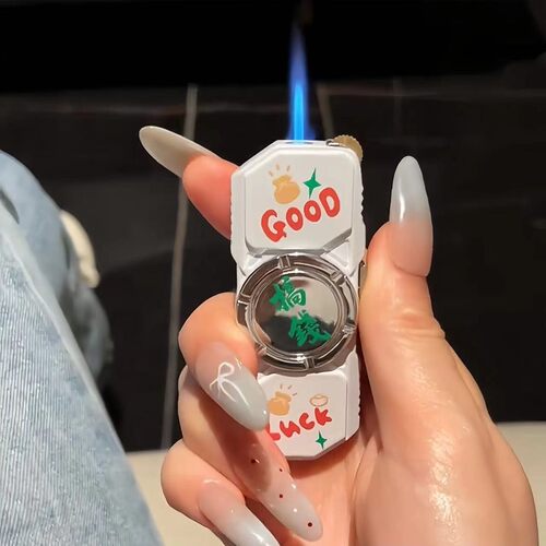 创意指尖陀螺打火机炫酷防风直冲