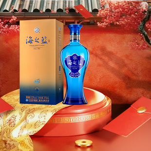 洋河蓝色经典 海之蓝52度375ml*1 单瓶装 绵柔浓香型纯粮白酒正品