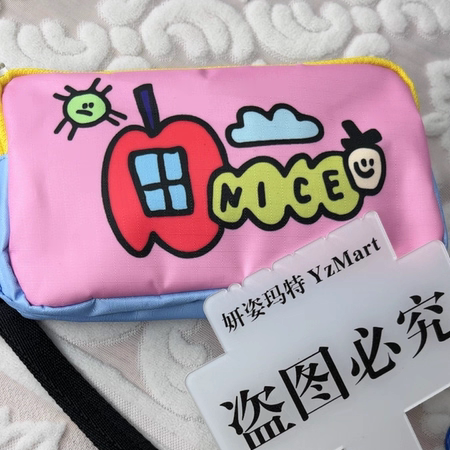 外贸YzMart新款手包熊猫麻将手提包收纳包手机包笔袋可爱卡通包