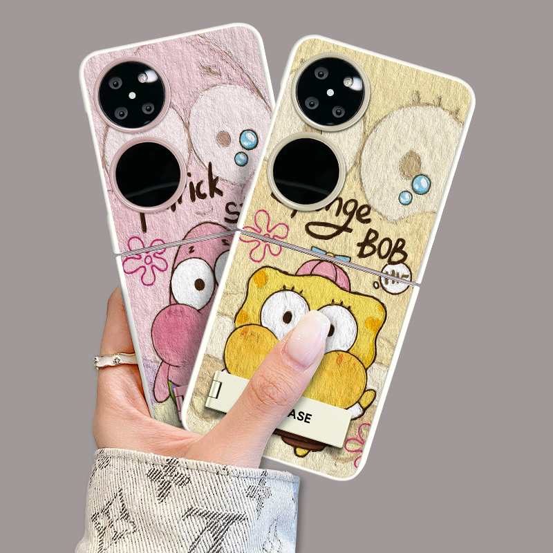 适用于华为Pocket2手机壳保护套说嗨海绵宝宝折叠屏无边框简约个性潮创意女ins风可爱新款高级感防摔轻奢镜头