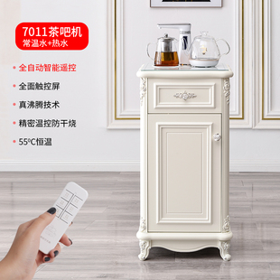 精选欧式实木茶吧机家用立式饮水机笛浪智能饮水柜茶水柜全自动上