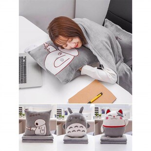 精选抱枕被子两用靠枕折叠空调毯汽车内靠垫枕头可爱办公室午睡神