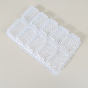 精选饺子托盘一次性10格大馄饨收纳盒食品级塑料托盒速冻水饺盒打