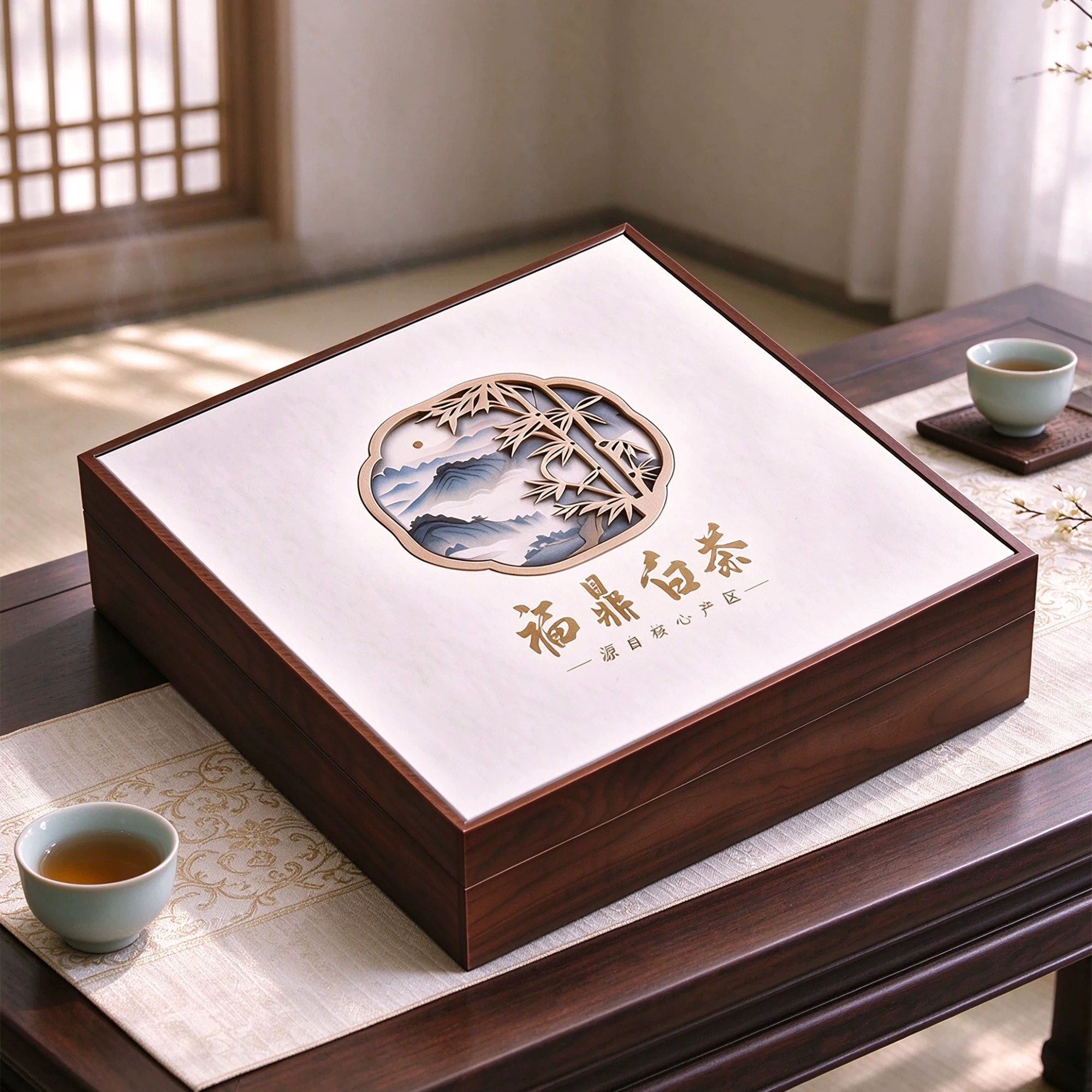 福鼎白茶包装礼品350克白牡丹357克收纳寿眉普洱茶高档茶饼空礼盒