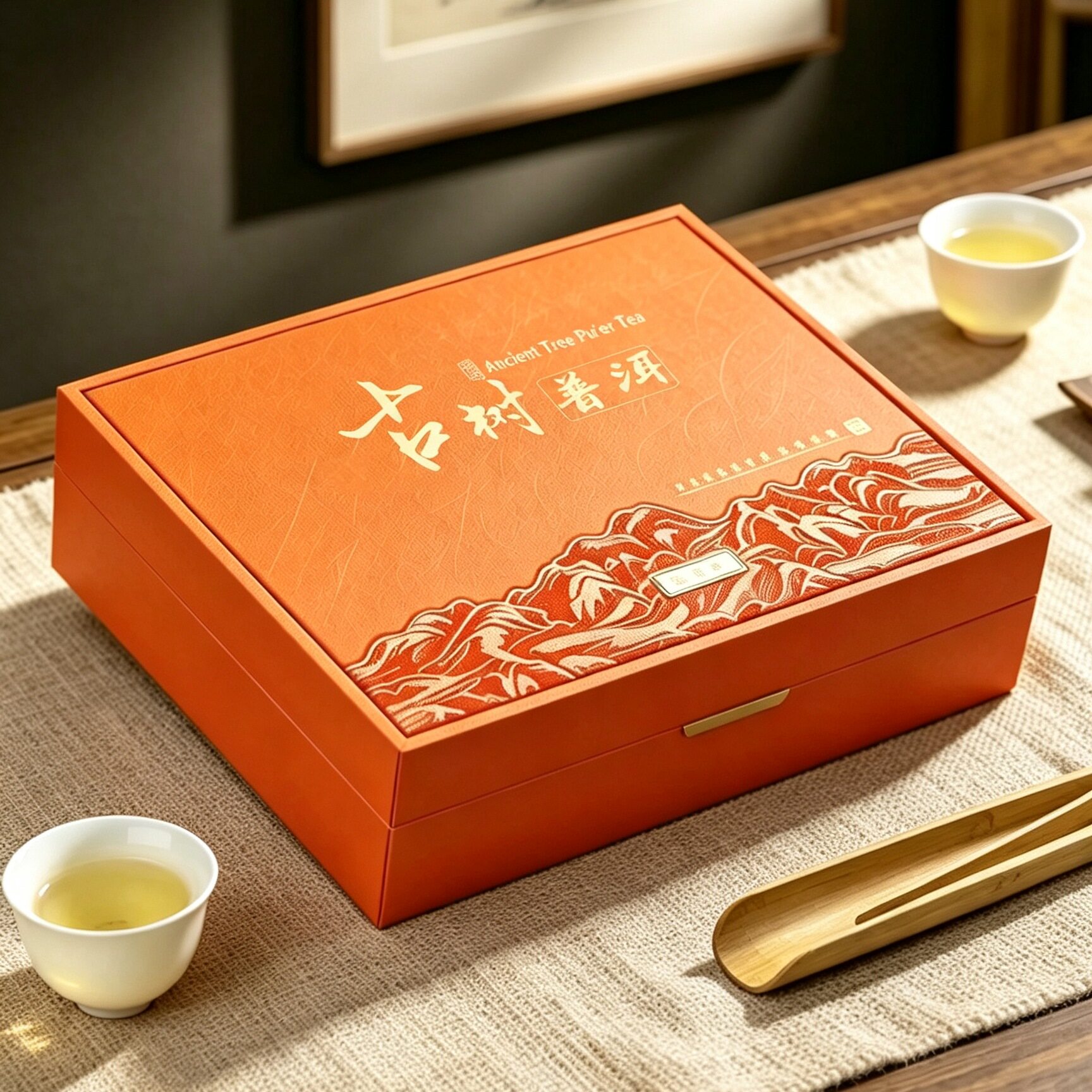 普洱茶叶包装盒子冰岛礼品357古树350克福鼎白茶寿眉通用空茶饼盒图片