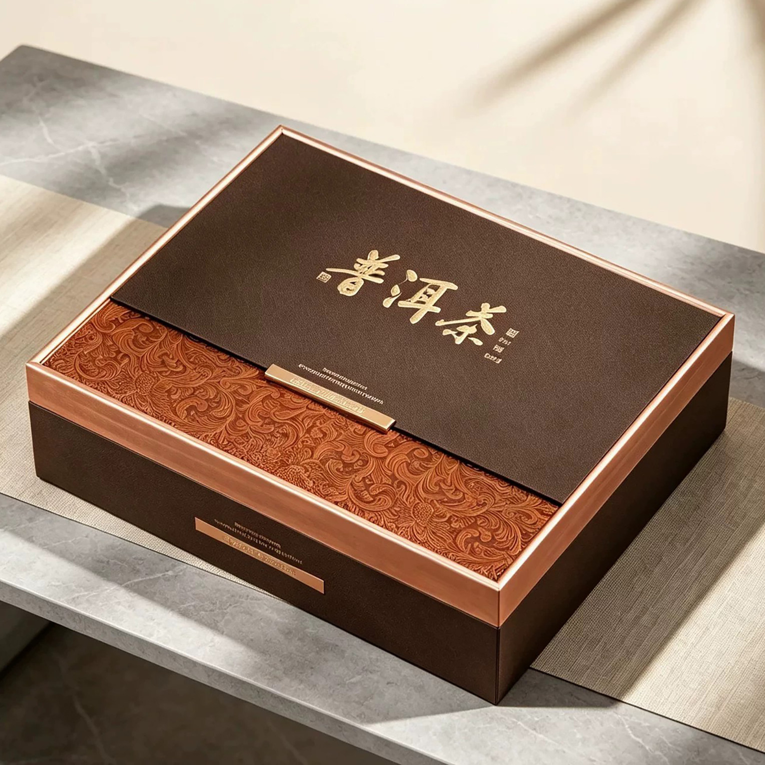 普洱茶礼盒单饼357克古树冰岛茶叶商务高档收纳礼品空茶饼包装盒