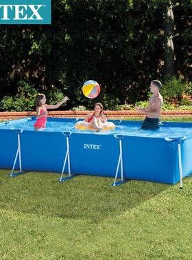 28273支架儿童游泳池家用家庭大人婴儿加厚加高养鱼狗狗澡池