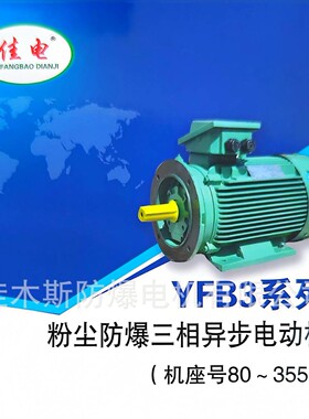 佳木斯电机 YFB3-180 粉尘防爆三相异步电动机